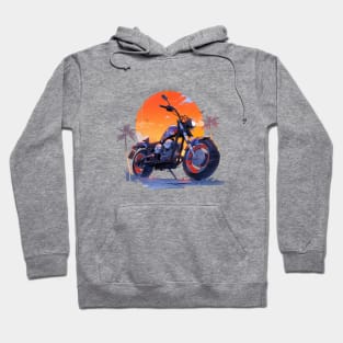 Cool Motorcycle Design Retro Style Hoodie